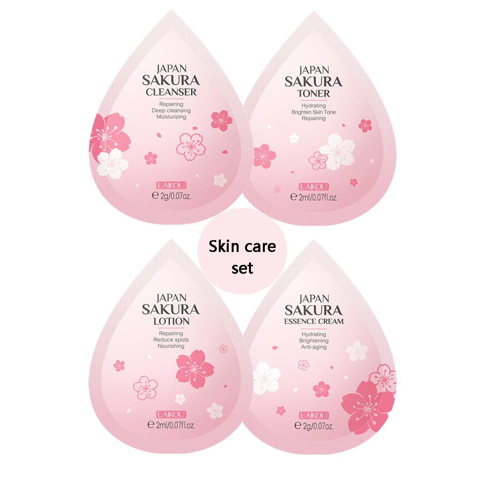 Sakura Facial Cleanser Water Milk Cream Skin Care